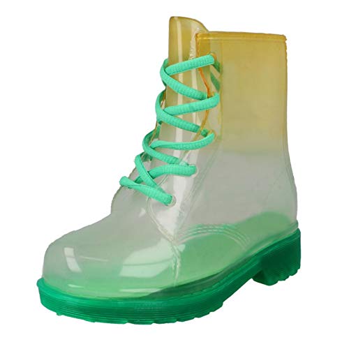 Spot on Kinder Transparent Gummistiefel Colour Gradient (32EU/13UK Child) (Orange/Grün) von Spot On