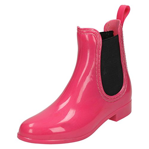 Mädchen Spot On Chelsea Style Gummistiefel X1229, fuchsia pink, 43 EU von Spot on