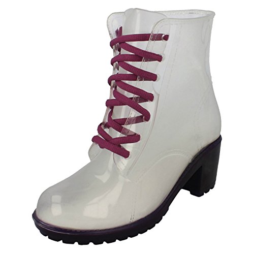 Spot On F50194 Damen Gummistiefel, transparent, Violett mit Absatz, 36 EU, Violett / Transparent, 36 EU Spot On F50194 Damen Gummistiefel, transparent, Violett mit Absatz, 36 EU, Violett / Transparent, 36 EU von Spot on