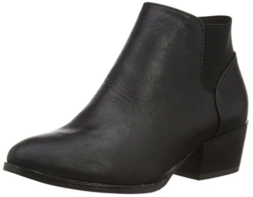 Spot On F50230, Damen Stiefeletten ohne Futter , Schwarz - Black (Black PU) - Größe: 41 EU von Spot on