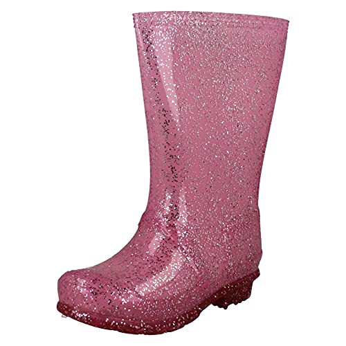 Spot On Mädchen Glitzer-Gummistiefel, rose, 32 EU von Spot on