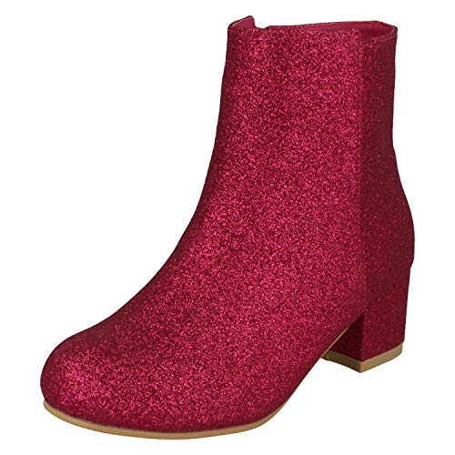 Spot On Mädchen Stiefeletten mit mittelhohem Absatz, fuchsia, 36 EU Spot On Mädchen Stiefeletten mit mittelhohem Absatz, fuchsia, 36 EU von Spot on