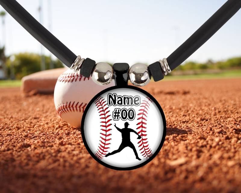 Personalisierte Baseball Namen Halskette Angepasst Jungen Krug Nummer Anhänger Schmuck Coach Team Mom Geschenk Muttertag von SpotLightJewels