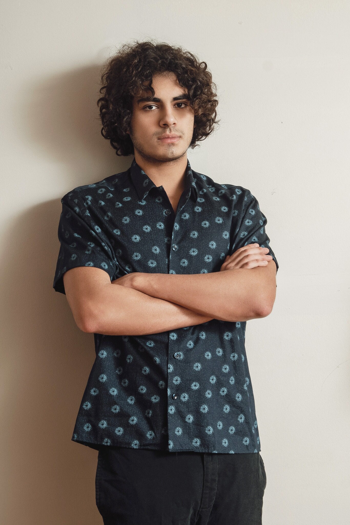 Hawaiihemd Indigo Satin von SpotMeStudio