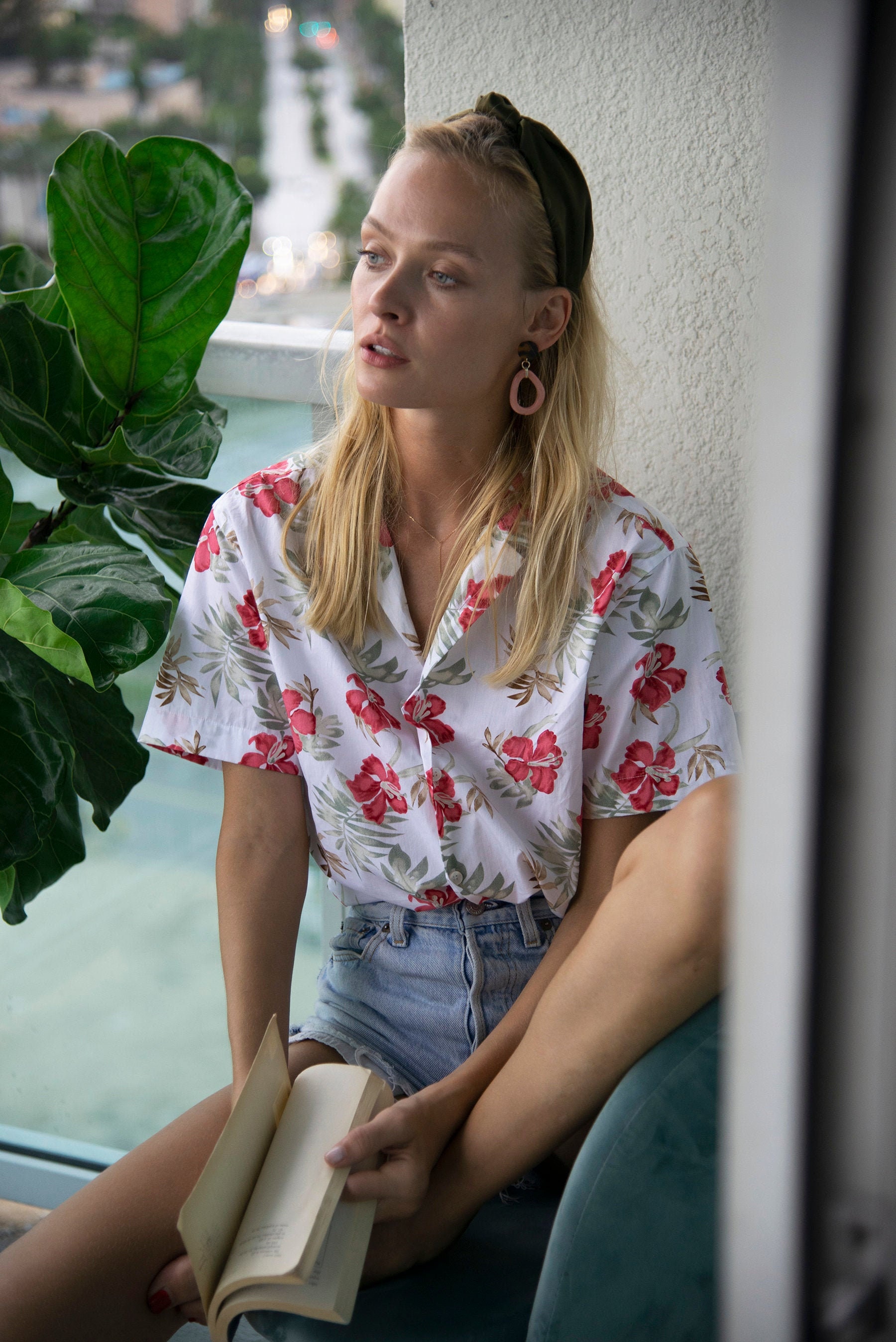 Hawaiihemd - Pink Floral von SpotMeStudio