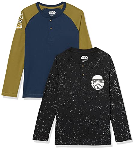 Amazon Essentials Disney | Marvel | Star Wars Jungen Langärmelige Henley-T-Shirts, 2er-Pack, Star Wars Icons, 5 Jahre Amazon Essentials Disney | Marvel | Star Wars Jungen Langärmelige Henley-T-Shirts, 2er-Pack, Star Wars Icons, 5 Jahre von Amazon Essentials