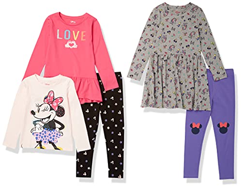 Amazon Essentials Disney | Marvel | Star Wars | Frozen | Princess Mädchen Outfit-Sets zum Kombinieren, 5er-Pack, Love/Minnie/Einhorn, 3 Jahre von Amazon Essentials