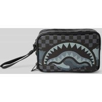 Sprayground Kulturtasche mit Motiv-Print Modell 'SPLIT UP' in Anthrazit, Größe 1 von Sprayground