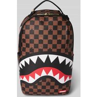 Sprayground Rucksack mit Label-Badge Modell 'Peeking Character' in Hellbraun, Größe 1 von Sprayground