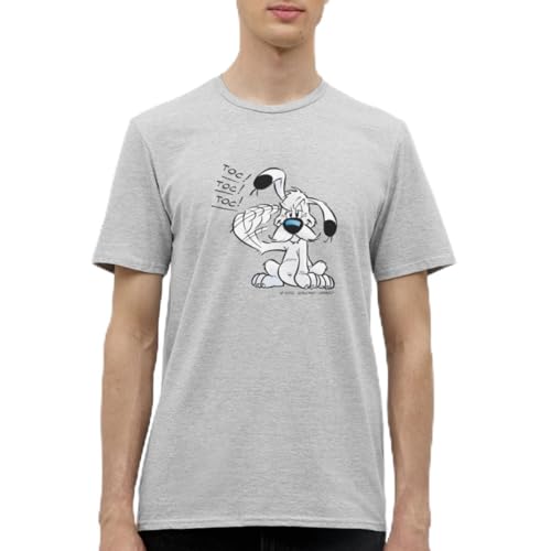 Spreadshirt Asterix & Obelix Idefix Klopft TOC TOC TOC Männer T-Shirt, M, Grau meliert von Spreadshirt