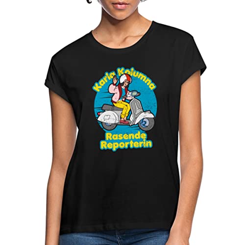 Spreadshirt Karla Kolumna Rasende Reporterin Frauen Oversize T-Shirt, XXL, Schwarz von Spreadshirt