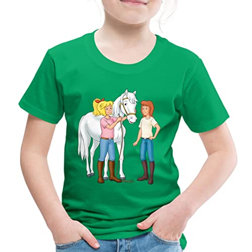 Spreadshirt Bibi Und Tina Kümmern Sich Um Sabrina Kinder Premium T-Shirt, 110/116 (4 Jahre), Kelly Green von Spreadshirt