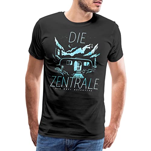 Spreadshirt Die DREI Fragezeichen Die Zentrale Wohnwagen Männer Premium T-Shirt, L, Schwarz von Spreadshirt