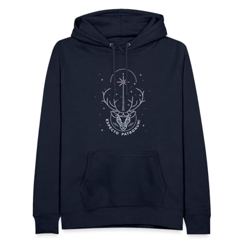 Spreadshirt Harry Potter Hirsch Expecto Patronum Frauen Hoodie, XXL, Navy von Spreadshirt