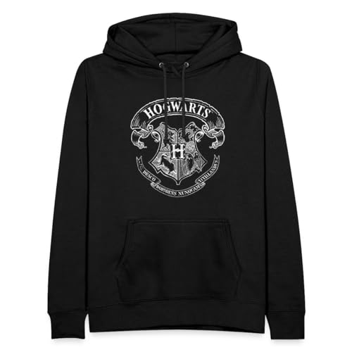 Spreadshirt Harry Potter Hogwarts Wappen Zeichnung Frauen Hoodie, M, Schwarz von Spreadshirt