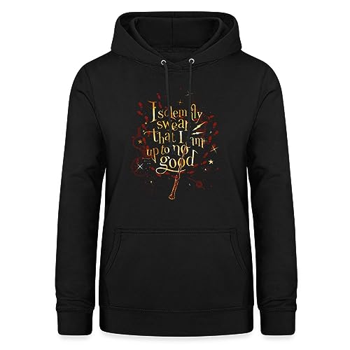 Spreadshirt Harry Potter I Solemnly Swear Spruch Frauen Hoodie, L, Schwarz von Spreadshirt