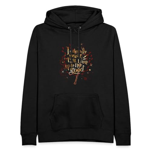 Spreadshirt Harry Potter I Solemnly Swear Spruch Frauen Hoodie, XXL, Schwarz von Spreadshirt