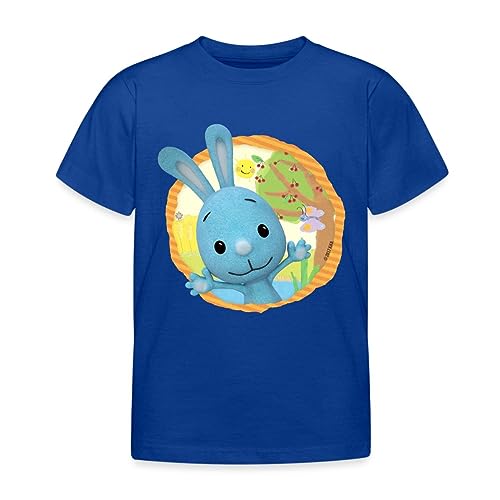 Spreadshirt KiKANiNCHEN Kaninchen Sommertag Am See Kinder T-Shirt, 110/116 (5-6 Jahre), Royalblau von Spreadshirt