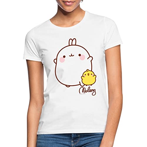 Spreadshirt Molang Piu Piu Freunde Frauen T-Shirt, S, weiß von Spreadshirt