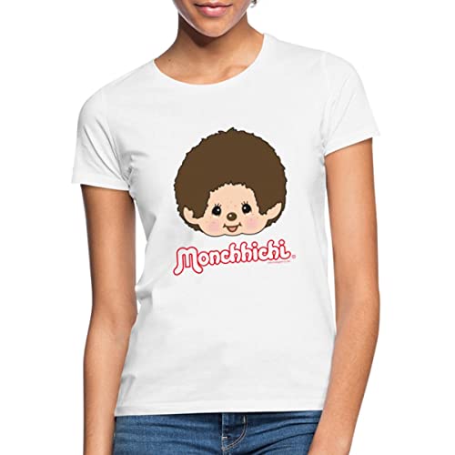 Spreadshirt Monchhichi Portrait Gesicht Frauen T-Shirt, M, weiß von Spreadshirt