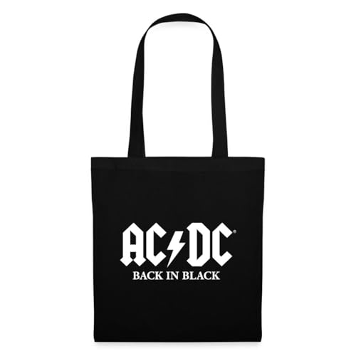 Spreadshirt AC/DC Back In Black Logo Mit Blitz Stoffbeutel, One size, Schwarz Spreadshirt AC/DC Back In Black Logo Mit Blitz Stoffbeutel, One size, Schwarz von Spreadshirt