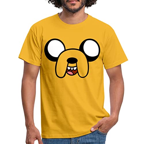 Spreadshirt Adventure Time Mit Finn Und Jake Jake Kostüm Männer T-Shirt, S, Gelb von Spreadshirt