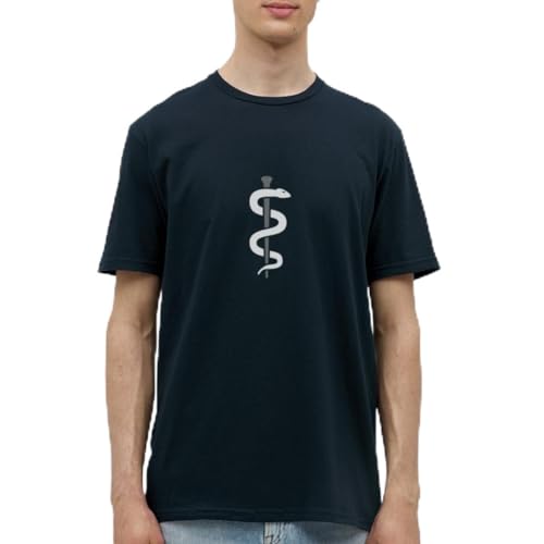 Spreadshirt Aeskulap Natter Medizin Männer T-Shirt, L, Navy von Spreadshirt