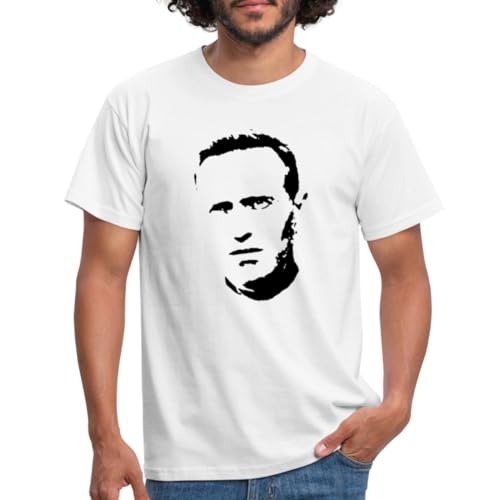 Spreadshirt Alexei Nawalny Bild Männer T-Shirt, XL, weiß von Spreadshirt