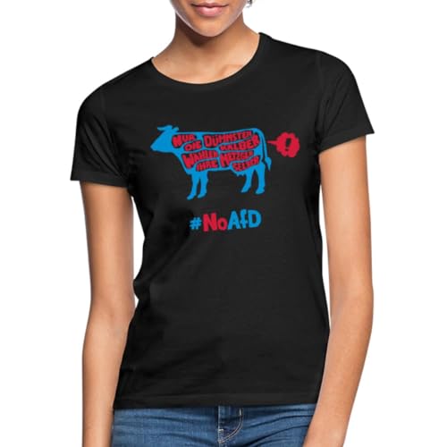 Spreadshirt Anti AFD Die Dümmsten Kälber Frauen T-Shirt, L, Schwarz von Spreadshirt