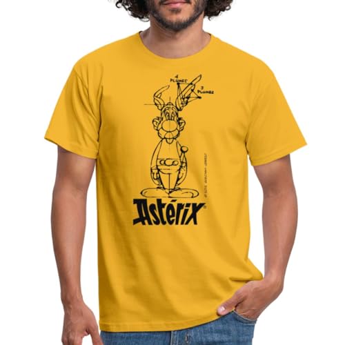 Spreadshirt Asterix & Obelix - Asterix Modell Männer T-Shirt, S, Gelb von Spreadshirt