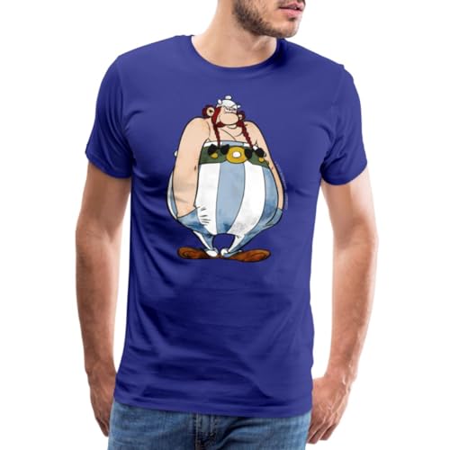 Spreadshirt Asterix & Obelix Bockig Männer Premium T-Shirt, 4XL, Königsblau von Spreadshirt