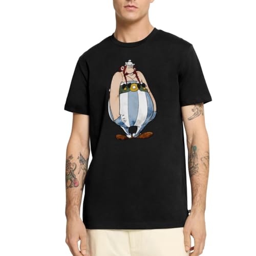 Spreadshirt Asterix & Obelix Bockig Männer Premium T-Shirt, XXL, Schwarz von Spreadshirt