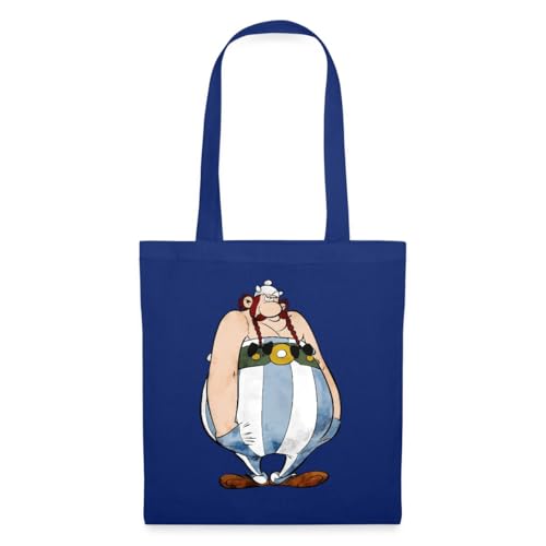 Spreadshirt Asterix & Obelix Bockig Einkaufstasche, One size, Royalblau von Spreadshirt