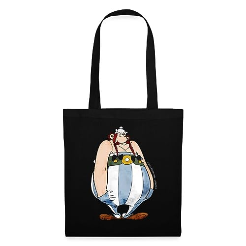 Spreadshirt Asterix & Obelix Bockig Stoffbeutel, One size, Schwarz von Spreadshirt