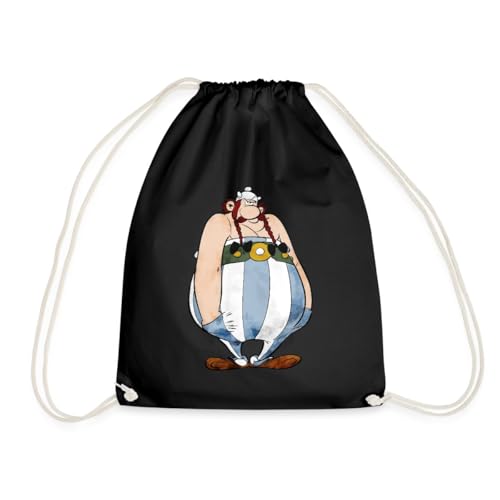 Spreadshirt Asterix & Obelix Bockig Turnbeutel, One size, Schwarz von Spreadshirt