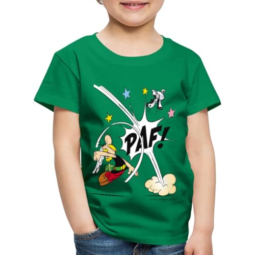 Spreadshirt Asterix & Obelix Faustschlag Von Asterix Kinder Premium T-Shirt, 110/116 (4 Jahre), Kelly Green von Spreadshirt