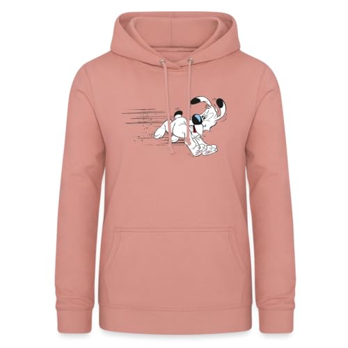 Spreadshirt Asterix & Obelix Idefix Hat Es Eilig Frauen Hoodie, M, Altrosa von Spreadshirt