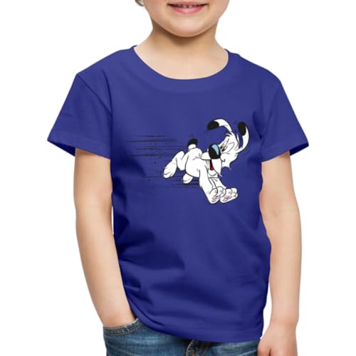 Spreadshirt Asterix & Obelix Idefix Hat Es Eilig Kinder Premium T-Shirt, 134/140 (8 Jahre), Königsblau von Spreadshirt