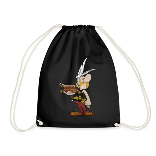 Spreadshirt Asterix & Obelix Mit Trophäe Turnbeutel, One size, Schwarz von Spreadshirt