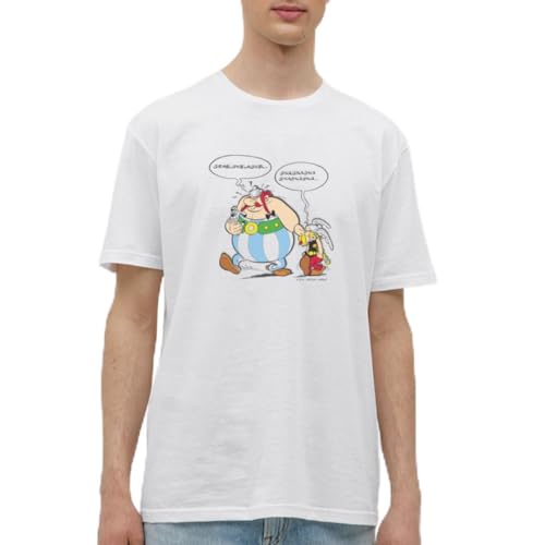 Spreadshirt Asterix & Obelix Schmollend Streit Beleidigt Männer T-Shirt, XL, weiß von Spreadshirt