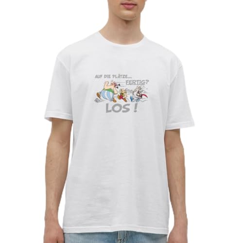 Spreadshirt Asterix und Obelix Sport Spruch Männer T-Shirt, L, weiß von Spreadshirt