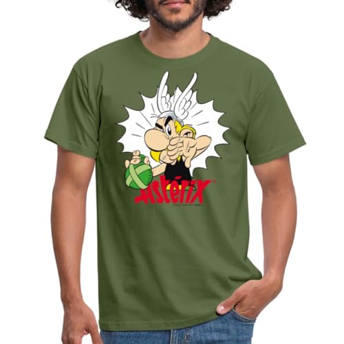 Spreadshirt Asterix & Obelix Weg Von Meinem Zaubertrank Männer T-Shirt, XL, Militärgrün von Spreadshirt