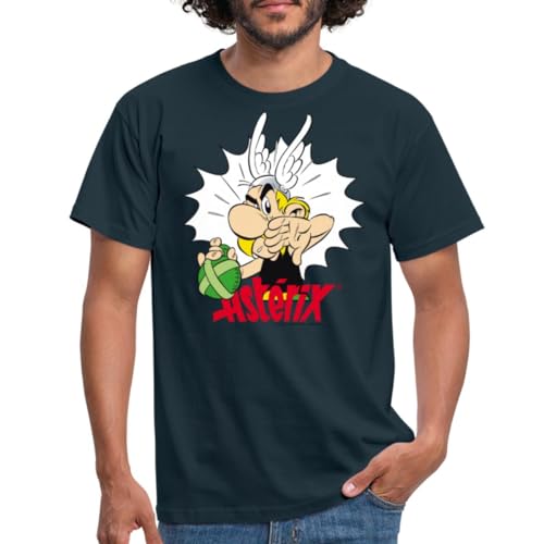 Spreadshirt Asterix & Obelix Weg Von Meinem Zaubertrank Männer T-Shirt, XXL, Navy von Spreadshirt