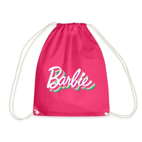 Spreadshirt Barbie Buntes Logo Turnbeutel, One size, Fuchsia von Spreadshirt