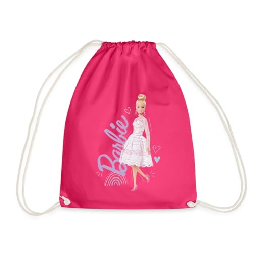 Spreadshirt Barbie Hochzeitskleid Turnbeutel, One size, Fuchsia von Spreadshirt