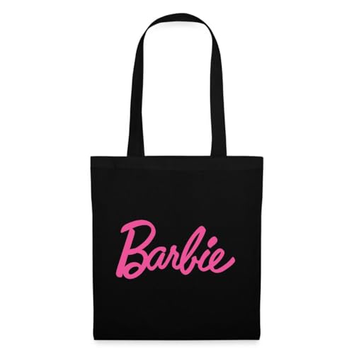 Spreadshirt Barbie Klassisches Logo Stoffbeutel, One size, Schwarz von Spreadshirt