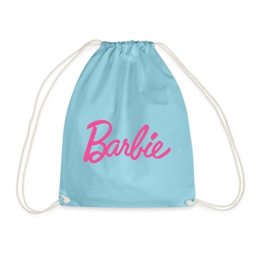 Spreadshirt Barbie Klassisches Logo Turnbeutel, One size, Aqua von Spreadshirt