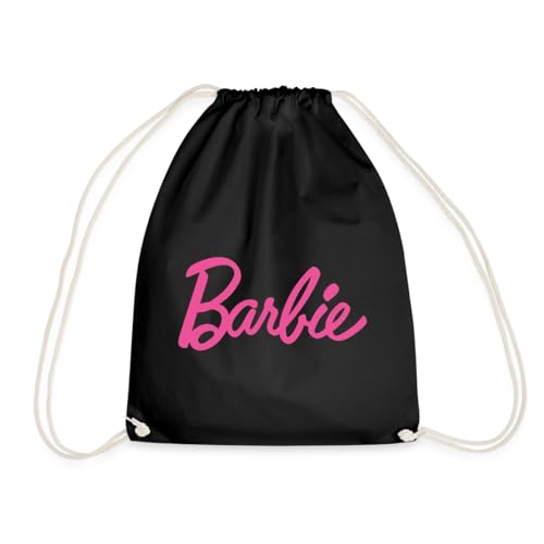 Spreadshirt Barbie Klassisches Logo Turnbeutel, One size, Schwarz von Spreadshirt