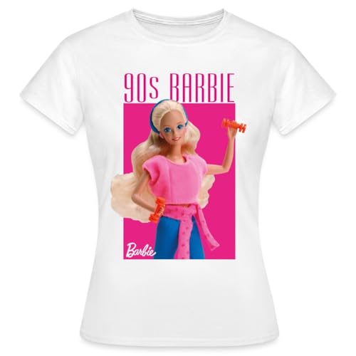 Spreadshirt Barbie Porträt Charakter 90er Barbie 90er Jahre Frauen T-Shirt, S, Weiß Spreadshirt Barbie Porträt Charakter 90er Barbie 90er Jahre Frauen T-Shirt, S, Weiß von Spreadshirt