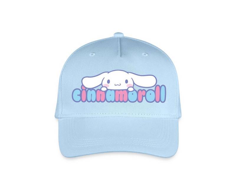 Spreadshirt Baseball Cap Cinnamoroll Guckt Über Schriftzug Kinder Bio Basecap (1-St) von Spreadshirt